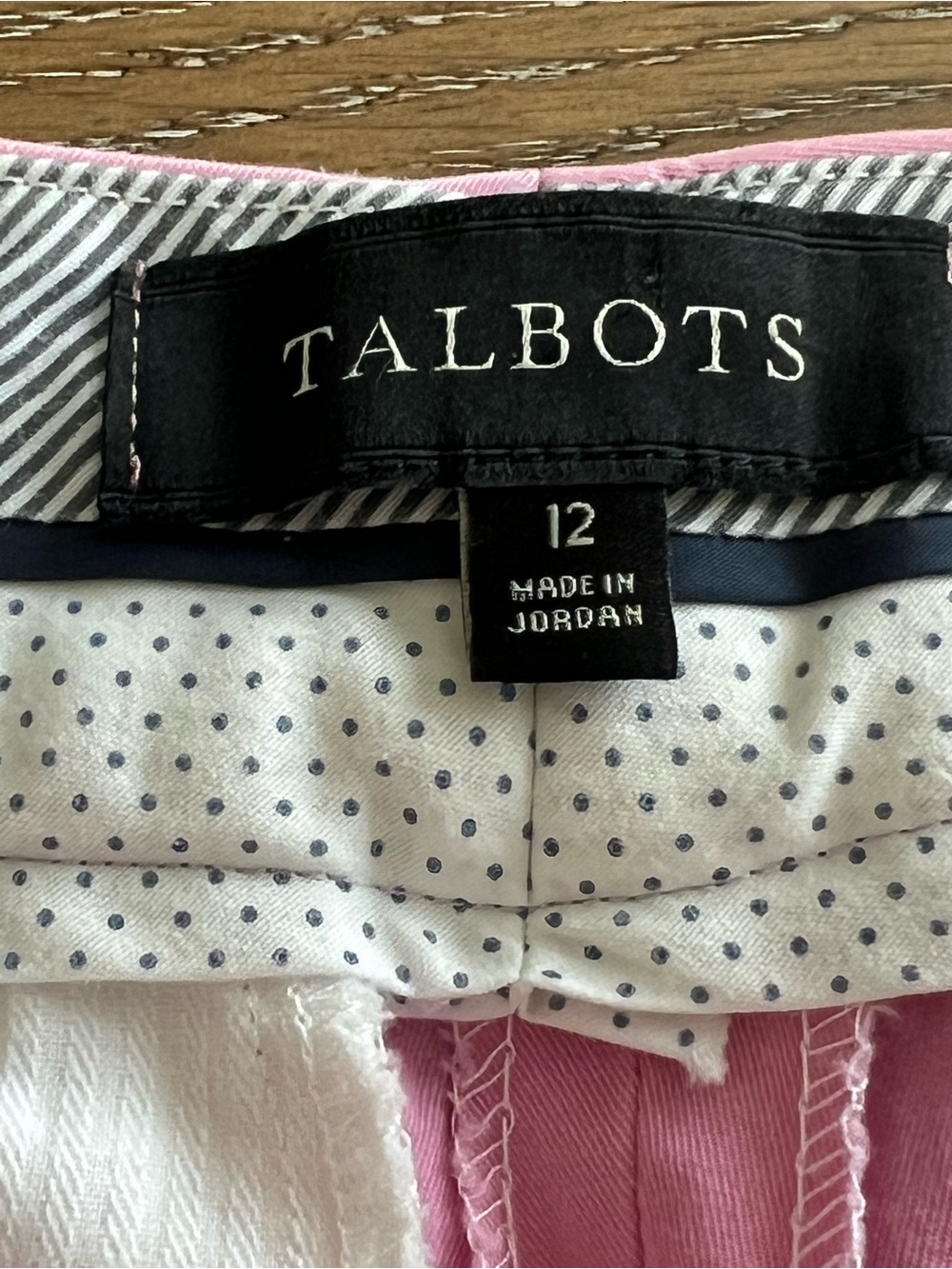 Talbots Pink Curvy Women's Crop Pants Size 12 - Picture 3 of 10